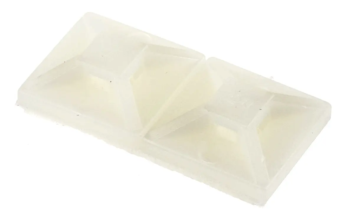 Produktfoto 1 von HellermannTyton MB Befestigungssockel, Nylon 6.6 Natur 13 mm x 2.7 mm Kabelbinder x 13 mm