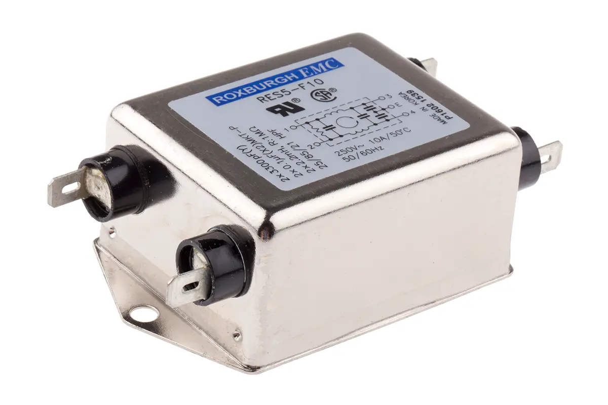 RS PRO RES5F Entstörfilter, 250V ac, 10 A, Chassismontage, Stecker 0.5 mA 1 Zustände