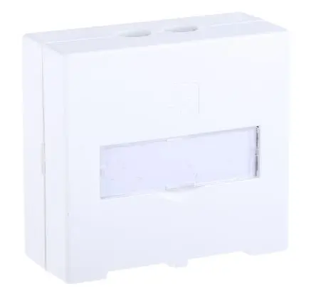 Produktfoto 1 von RS PRO RS PRO RJ45 Oberfläche STP SMD-Buchse Weiß, 2 x Kat. 6 2-fach Auslass Abgewinkelt