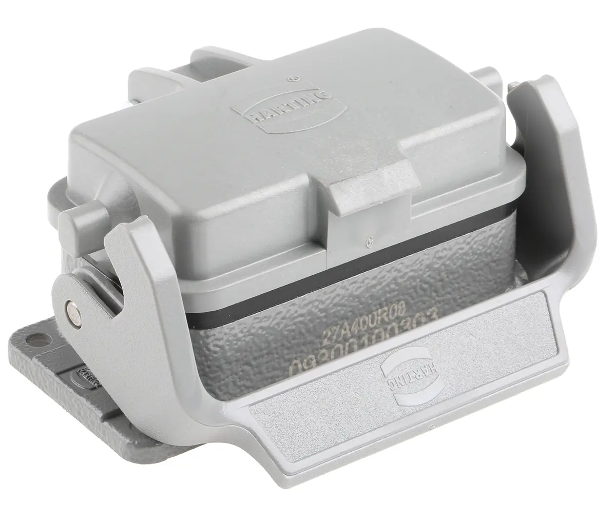 Produktfoto 1 von HARTING Han B Gehäuse für robusten Stromversorgungsstecker 1 Hebel 1 10B Steckverbindergehäuse, IP65