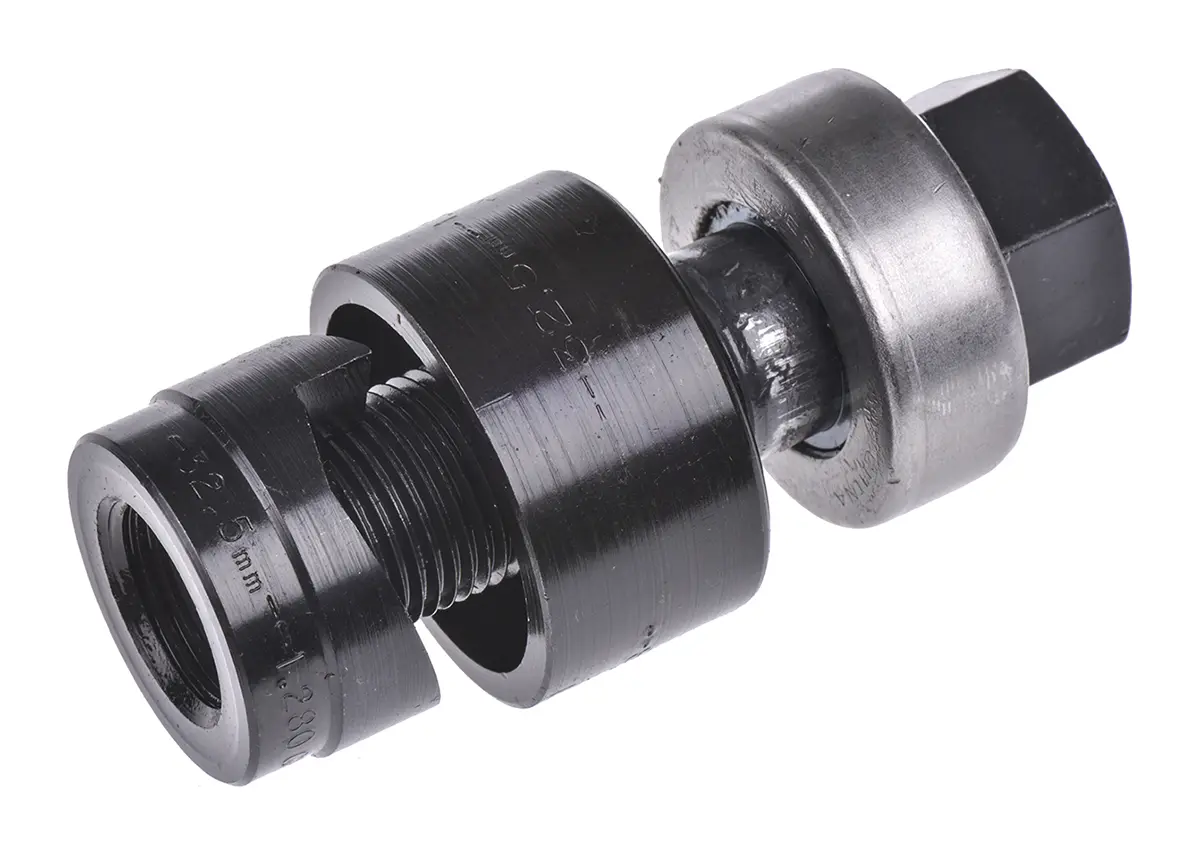 Produktfoto 1 von Greenlee Stempel für Aluminium, Kunststoff, Stanzwerkzeuge zum Teilen von Bolzen für Baustahl, 32.5 mm Rund, Manuell,