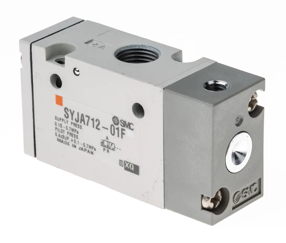 Produktfoto 1 von SMC SYJA700 Pneumatik-Steuerventil Einzelplatzinstallation G1/8, Pneumatisch/Feder-betätigt