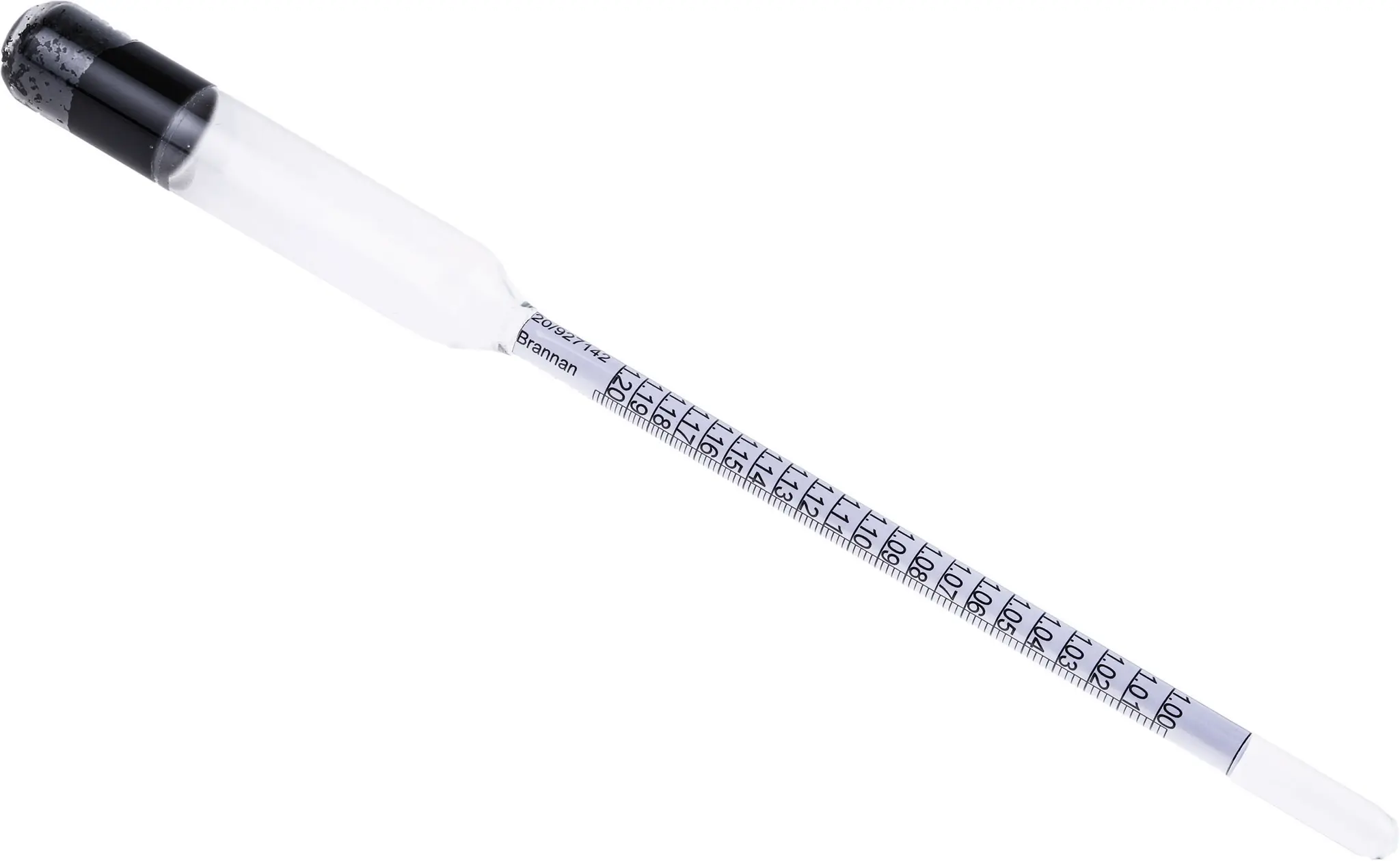 Produktfoto 1 von Brannan Hydrometer / 1.2 1 15.6 °C, 0.002 SG Skala, L. 25 mm