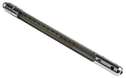 Produktfoto 1 von Brannan Glasthermometer, Ungiftige Flüssigkeit, rot, 110 °C, Typ Taschenformat