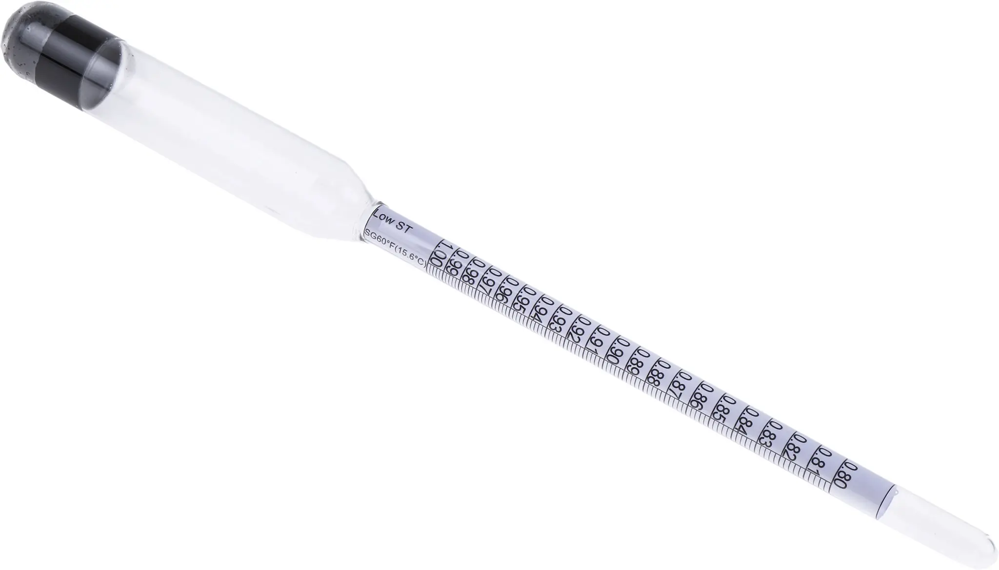 Produktfoto 1 von Brannan Hydrometer / 1 0.8 15.6 °C, 0.002 SG Skala, L. 290 mm