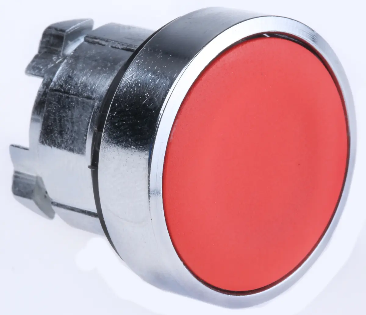 Produktfoto 1 von Schneider Electric Harmony XB4 Drucktastenkopf Ø 22 mm, Rot Rastend Rund Rund Verchromtes Metall, IP66