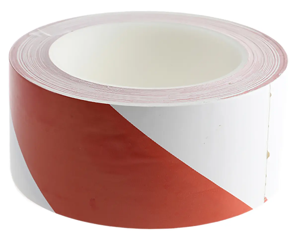 Produktfoto 1 von Brady PVC Markierungsband Weiß, Rot Typ Markierungsband, Stärke 0.14 mm, 50 mm x 33 m