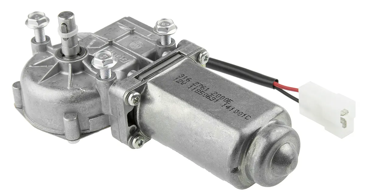 DOGA 316 Bürsten-Getriebemotor DC-Getriebemotor bis 2 Nm 62:1, 12 V / 8 W, 40 rpm, Wellen-Ø 9 mm, 48 mm x 177.5 mm x 18