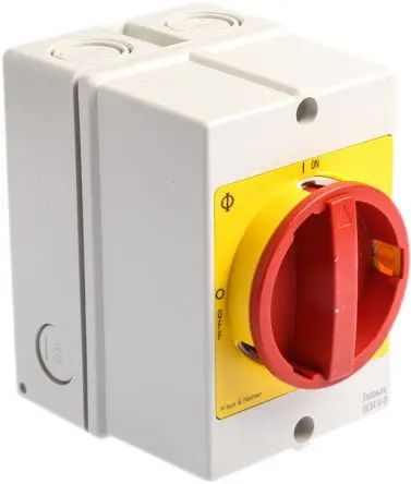 Produktfoto 1 von Kraus & Naimer KG Trennschalter 4-polig Oberfläche 32A 11 kW Gelb, Rot IP67, IP66 3-phasig