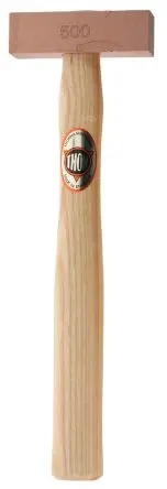 Produktfoto 1 von RS PRO Kupfer massiv Schonhammer, Kupfer massiv Schlagflächen austauschbar 500 g, Ø 25 mm