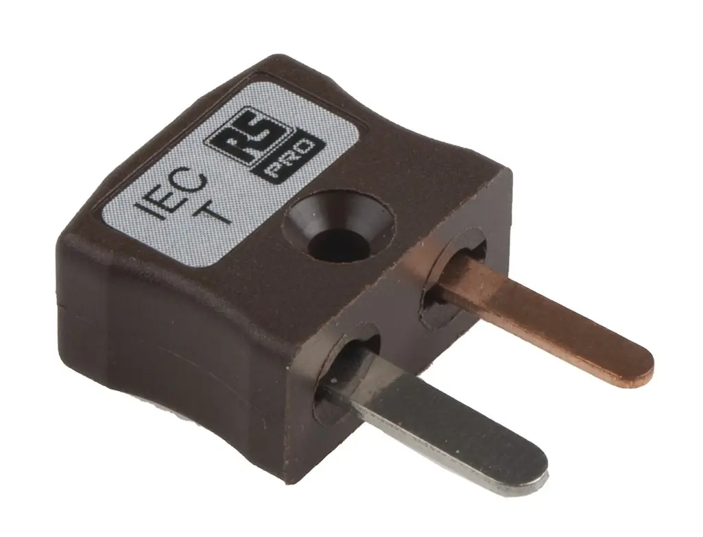 Produktfoto 1 von RS PRO Miniatur Thermoelement-Steckverbinder Stecker für Thermoelement Typ T