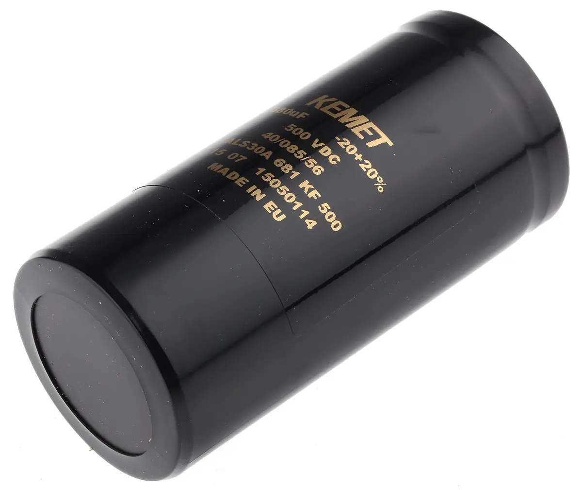Produktfoto 1 von KEMET ALS30, Schraub Aluminium-Elektrolyt Kondensator 680μF ±20% / 500V dc, Ø 51mm x 105mm x 105mm, +85°C