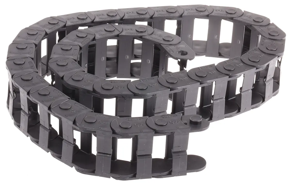 Produktfoto 1 von Igus e-chain Schwarz, 50 mm x 25 mm Igumid NB, Länge 1 m 125 mm