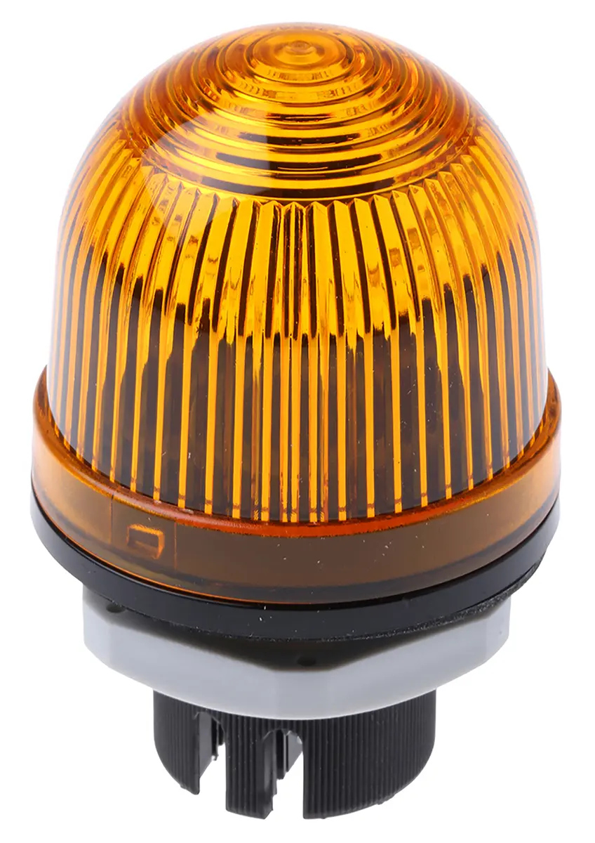 Produktfoto 1 von Werma EM 800 Glühlampe Dauer Signalleuchte Gelb, 12 → 230 V ac/dc, Ø 57mm x 85mm