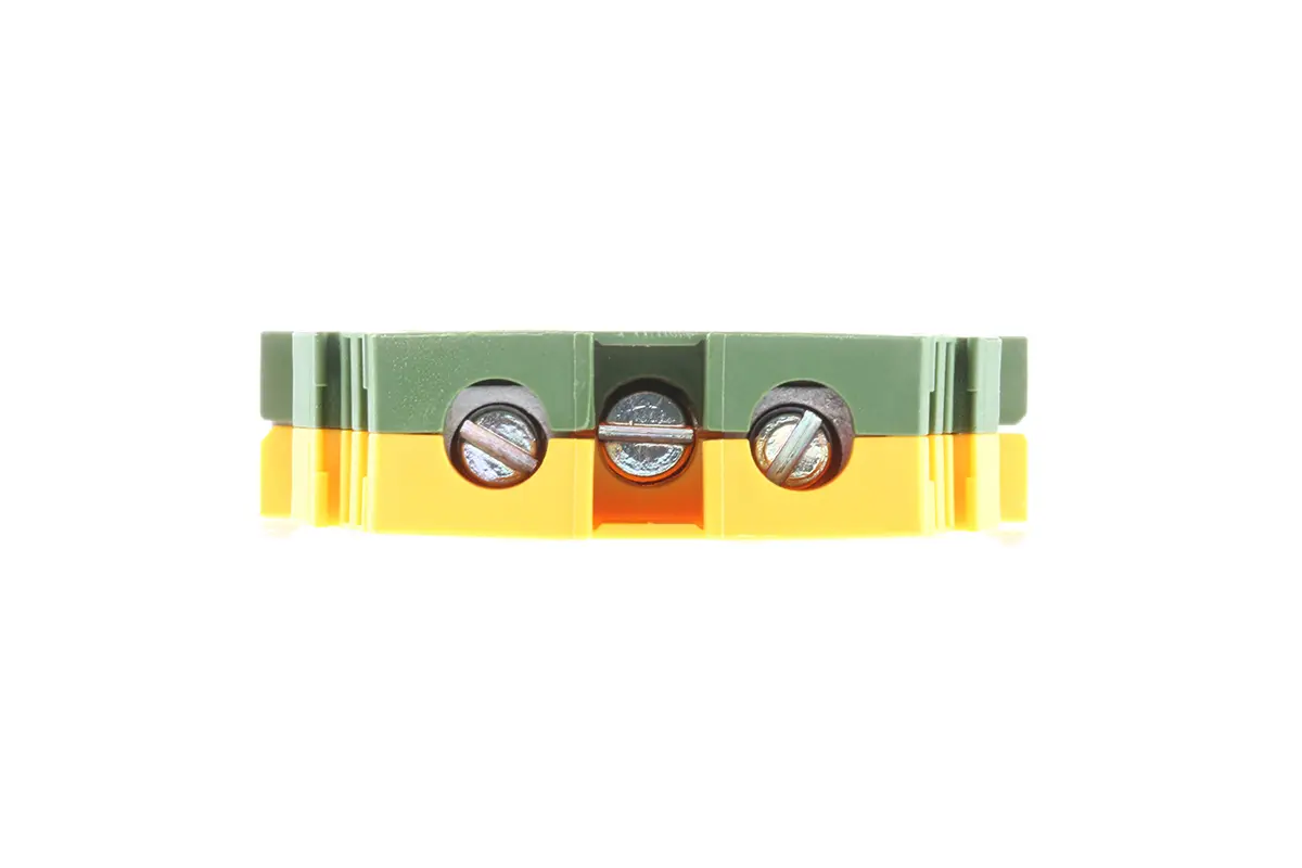 Produktfoto 1 von Entrelec SNA Schutzleiterklemme 1 Gelb, Grün, 16 mm², 800 V ac Schraubbefestigung