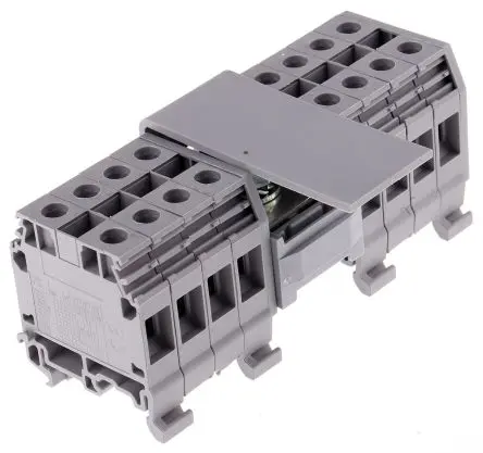 Produktfoto 1 von Entrelec Verteilerblock 2-polig / 800V 200A Grau