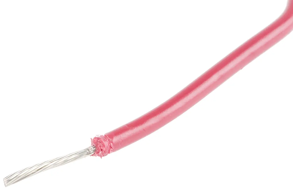 Produktfoto 1 von Alpha Wire Einzeladerleitung 0,75 mm², 18 AWG 30m Rot PVC isoliert Ø 2.82mm 16/0,25 mm Litzen UL1015