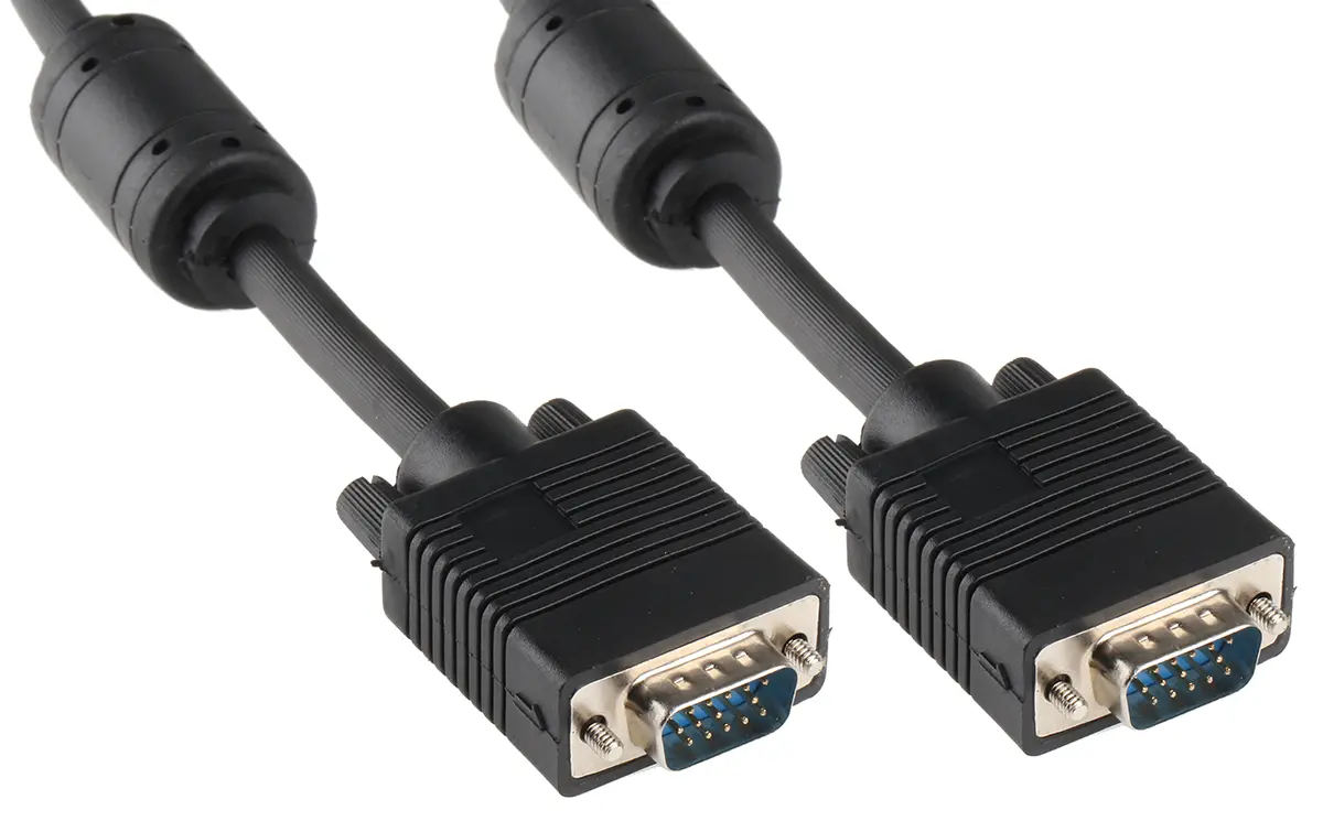 Produktfoto 1 von Roline 11 VGA-Kabel A VGA / Stecker B VGA / Stecker, 3 m Polyvinylchlorid Schwarz