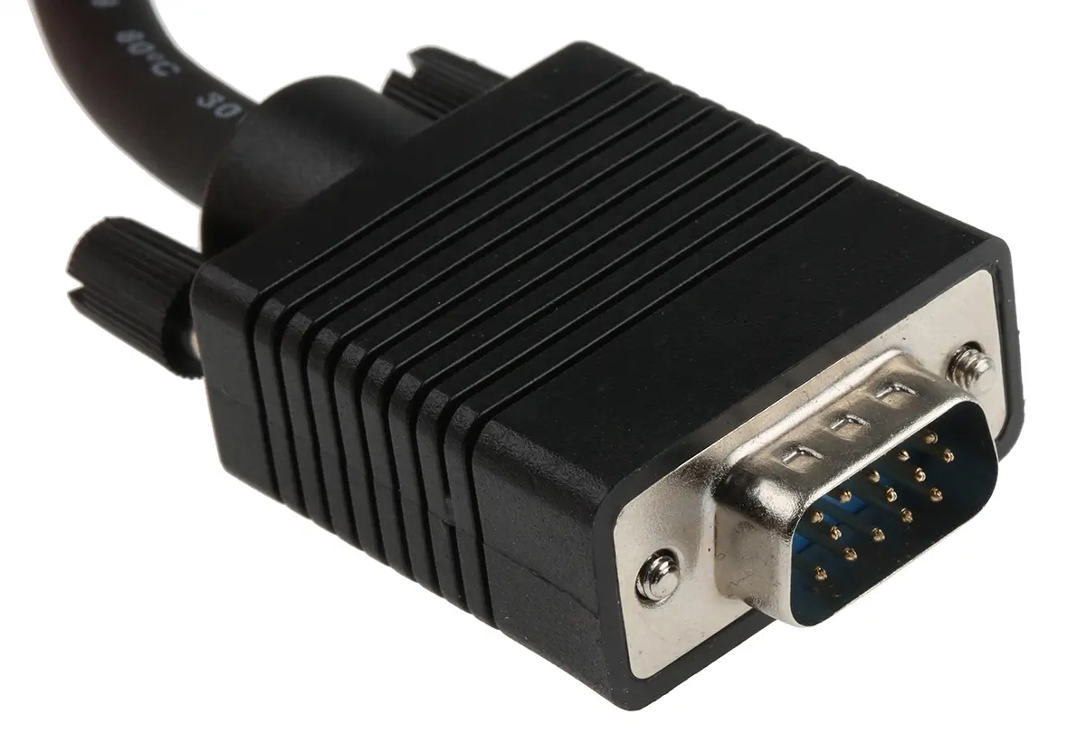 Produktfoto 1 von Roline 11 VGA-Kabel A VGA / Stecker B VGA / Stecker, 2 m Polyvinylchlorid Schwarz