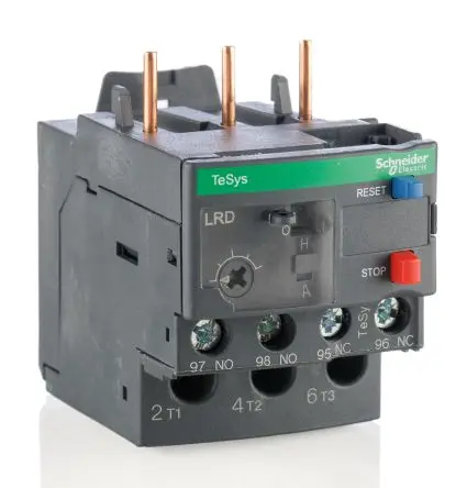 Produktfoto 1 von Schneider Electric TeSyS LR Überlastrelais, / 2.5A, 4 A 1.5 kW 1 Schließer/1 Öffner / 4A 3P, 123 mm x 45mm