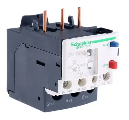 Produktfoto 1 von Schneider Electric TeSys LRD Thermisches Überlastrelais, / 0.25A, 0.4 A 0.09 kW 1 Schließer/1 Öffner / 400mA 3P, 123 mm