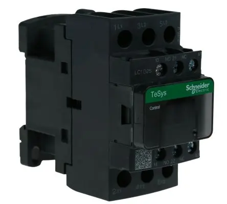 Produktfoto 1 von Schneider Electric TeSyS D Schütz 230V ac-Spule, 3-polig, 690V ac / 25 A 230V ac 11 kW 3 Schließer Motorsteuerung,