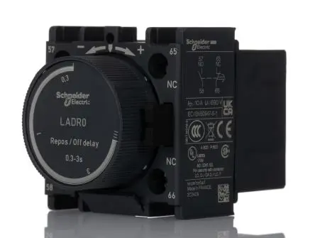 Produktfoto 1 von Schneider Electric TeSyS D Pneumatischer Zeitgeber Pneumatischer Zeitgeber für TeSys Deca CAD, TeSys Deca LC1D, TeSys F