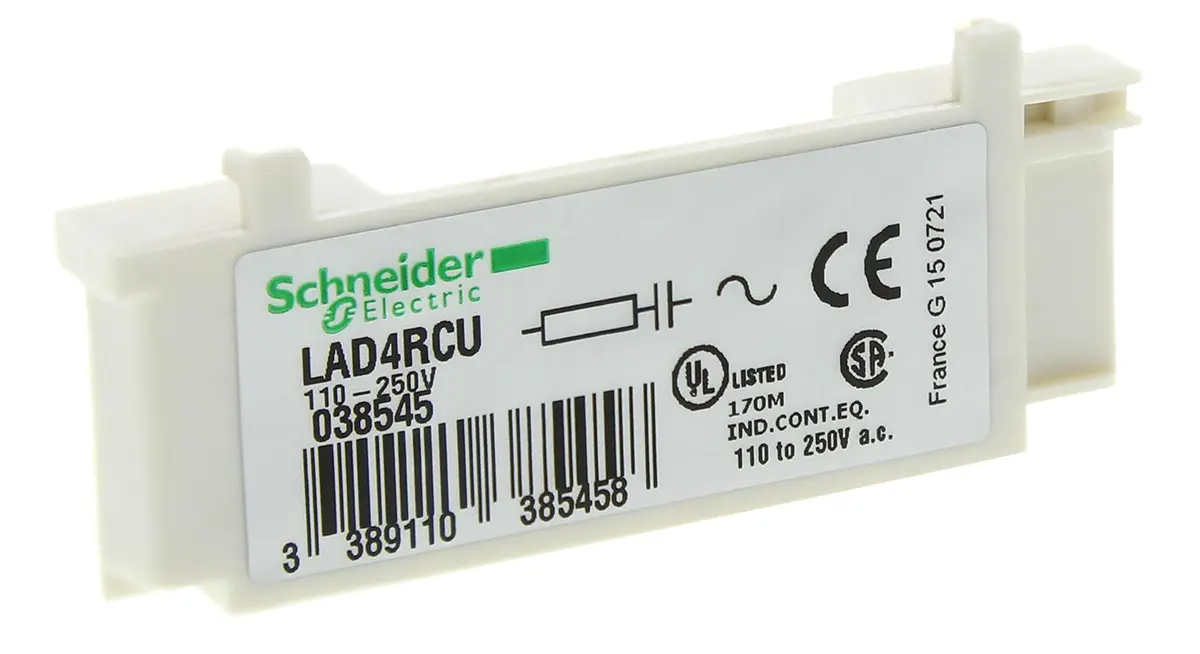 Produktfoto 1 von Schneider Electric LAD4 Überspannungsableiter Überspannungsableiter für Serie TeSys D