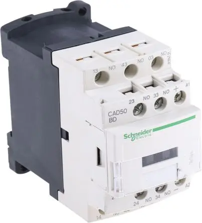 Produktfoto 1 von Schneider Electric TeSyS CA Schütz 24V dc-Spule, 5-polig, 690V ac / 10 A 24V dc 5.4 W 5 Schließer Steuergerät