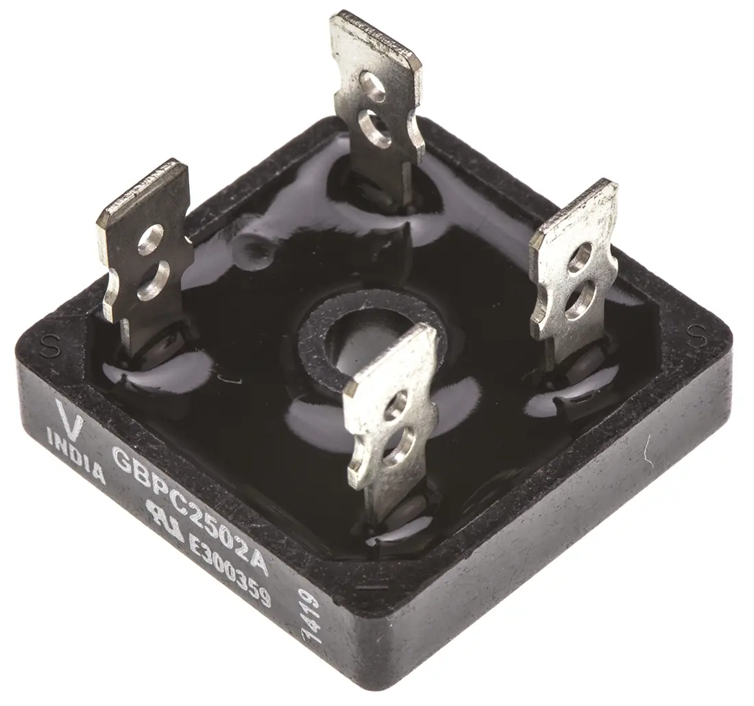Produktfoto 1 von Vishay Brückengleichrichter 200 V 420 A Schraubanschlussklemme 1.1 V GBPC Einfach 4-Pin 5 μA