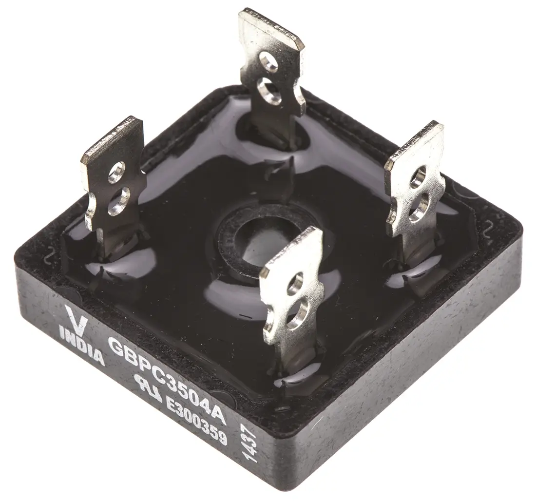 Produktfoto 1 von Vishay Brückengleichrichter 400 V 500 A Schraubanschlussklemme 1.1 V GBPC Einfach 4-Pin 5 μA