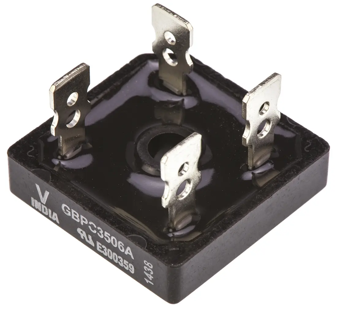 Produktfoto 1 von Vishay Brückengleichrichter 600 V 500 A Schraubanschlussklemme 1.1 V GBPC Einfach 4-Pin 5 μA