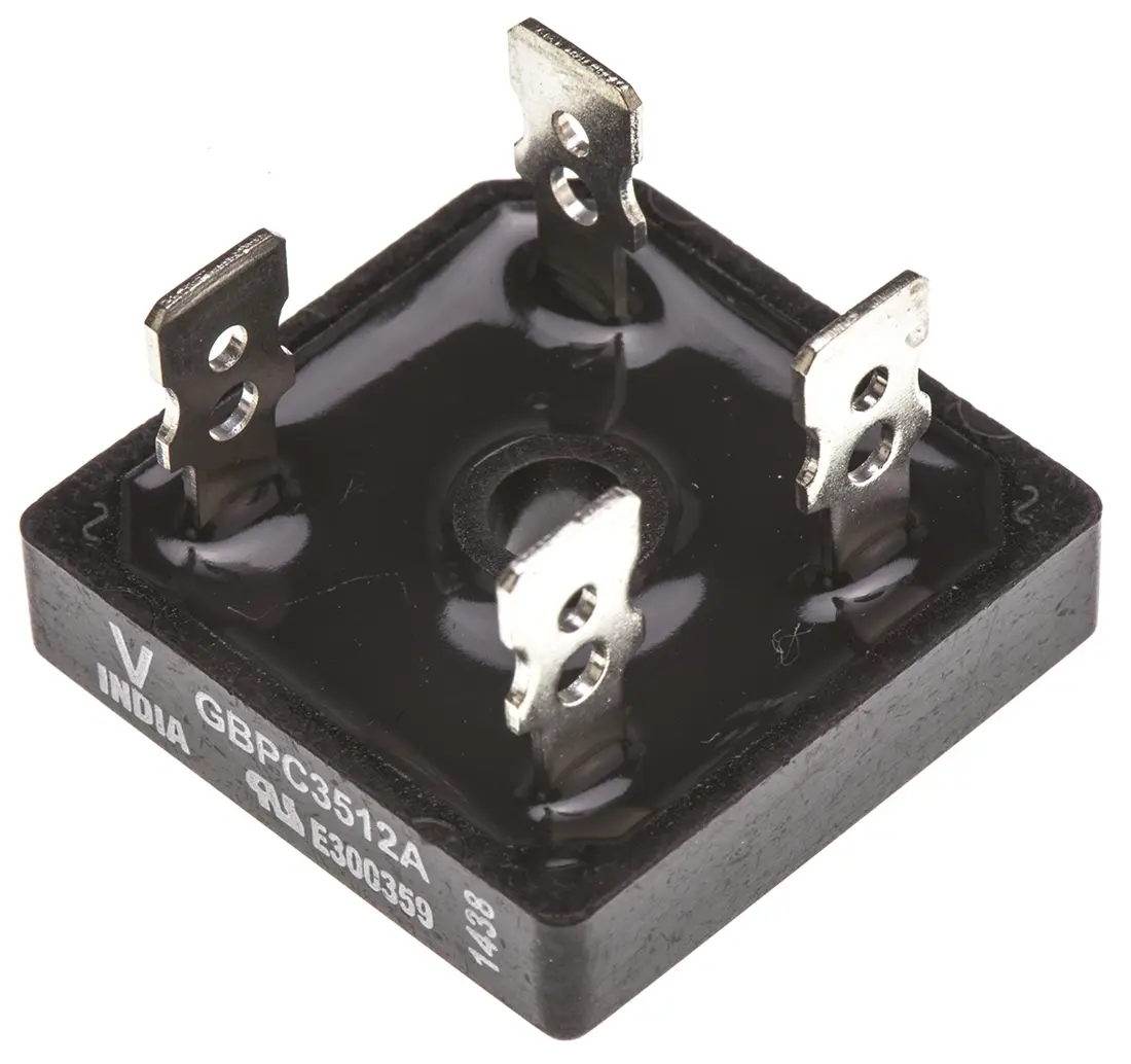 Produktfoto 1 von Vishay Brückengleichrichter 1200 V 500 A Schraubanschlussklemme 1.1 V GBPC Einfach 4-Pin 5 μA