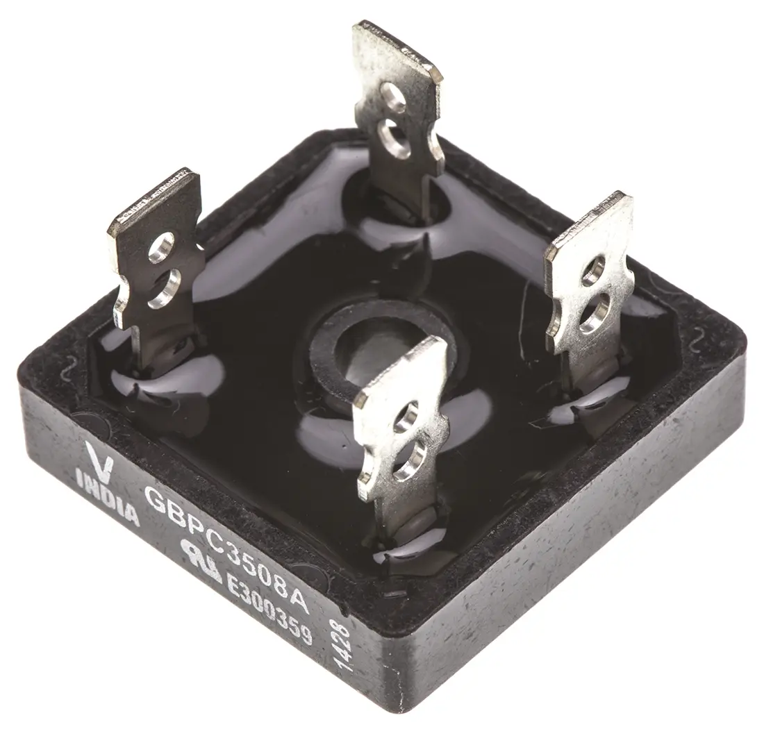 Produktfoto 1 von Vishay Brückengleichrichter 800 V 500 A Schraubanschlussklemme 1.1 V GBPC Einfach 4-Pin 5 μA