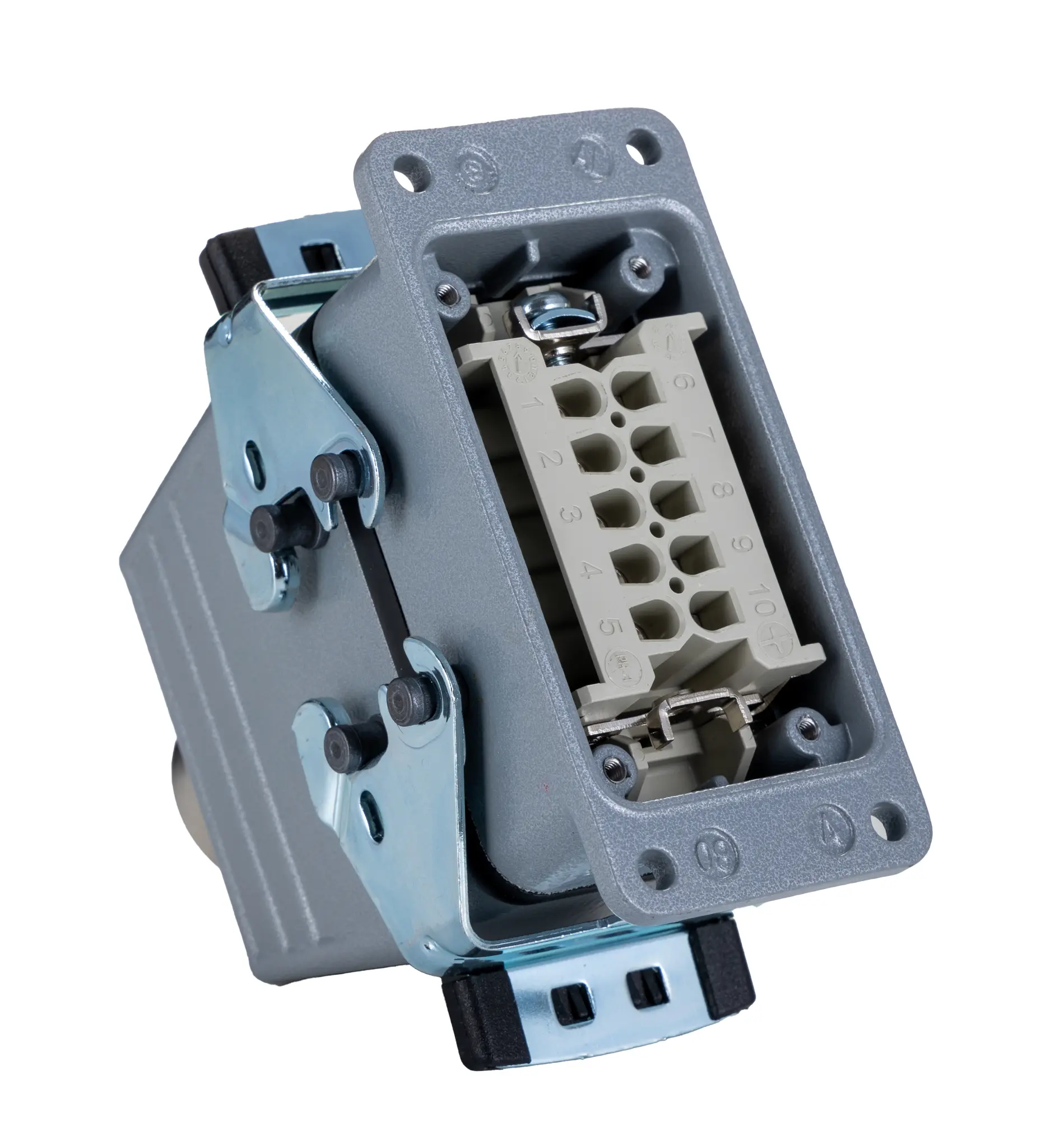 EPIC H-BE Schwere Steckverbinder Steckverbindersatz, Buchse/Stecker 10-polig / 2-reihig, 440 V / 16A, Tafelmontage
