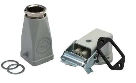 Produktfoto 1 von EPIC Basis, Kabelverschraubung, Einsätze x 2 H-A Stromversorgungssteckverbinder in robuster Ausführung, 3-polig, 10A