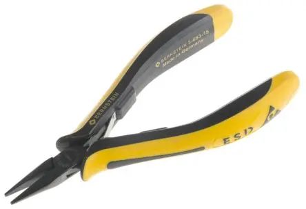 Produktfoto 1 von Bernstein Spitzzange Kurz 130mm ESD-Sicherheit