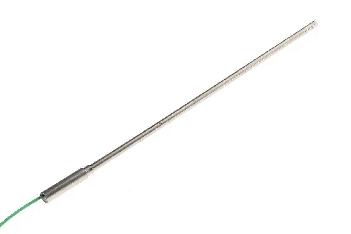 Produktfoto 1 von RS PRO Edelstahl Mineralisoliertes Thermoelement Typ K, Ø 6mm x 250mm → +1100°C