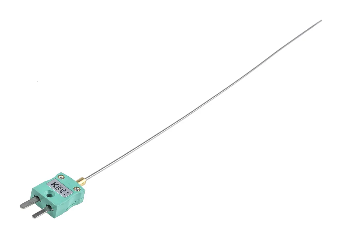 Produktfoto 1 von RS PRO Edelstahl Mineralisoliertes Thermoelement Typ K, Ø 1.5mm x 250mm → +1100°C