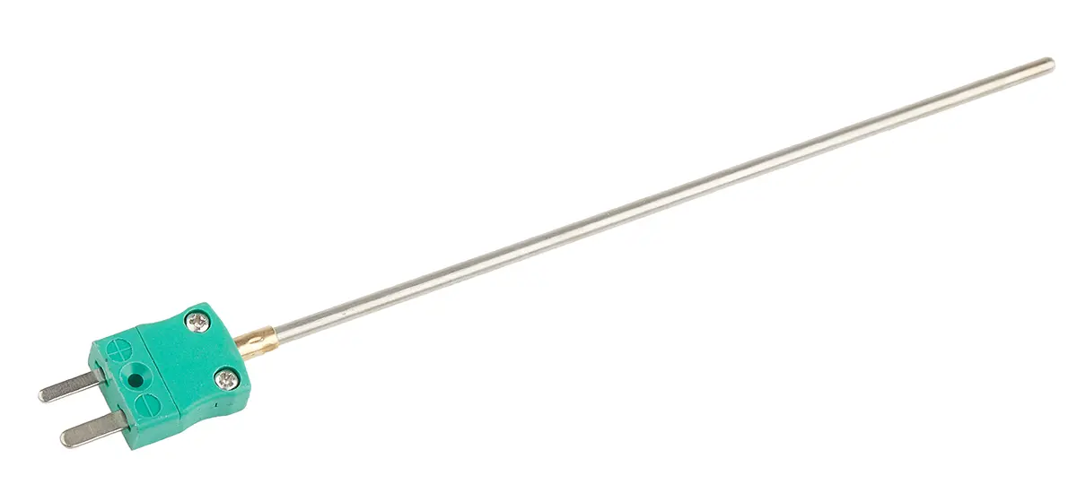 Produktfoto 1 von RS PRO Edelstahl Mineralisoliertes Thermoelement Typ K, Ø 3mm x 150mm → +1100°C