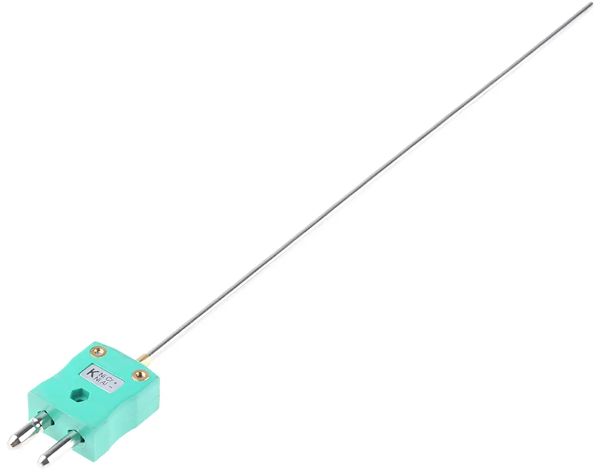 Produktfoto 1 von RS PRO Edelstahl Mineralisoliertes Thermoelement Typ K, Ø 3mm x 250mm → +1100°C