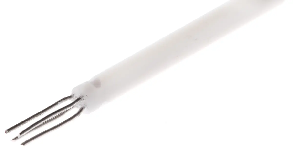 Produktfoto 1 von RS PRO PT100 Sensorelement RTD-Sensor Keramik Ø 1.5mm x 15mm, -200°C → +650°C