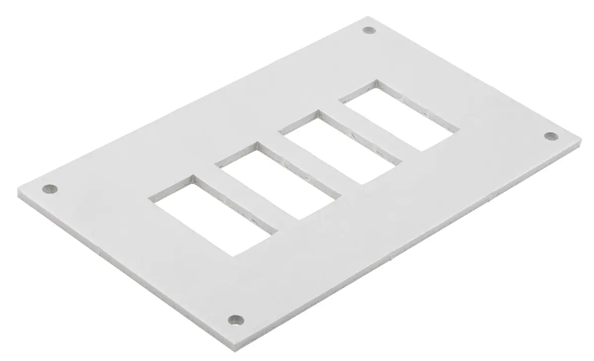 Produktfoto 1 von RS PRO Standardgröße Thermoelement-Panel für Bis zu 4 Fasziensteckdosen