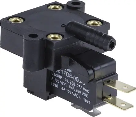 Produktfoto 1 von Herga SPDT (NO/NC) 2 Differenzial Drucksensor, 250V ac, 0.07 bar → 2.75 bar