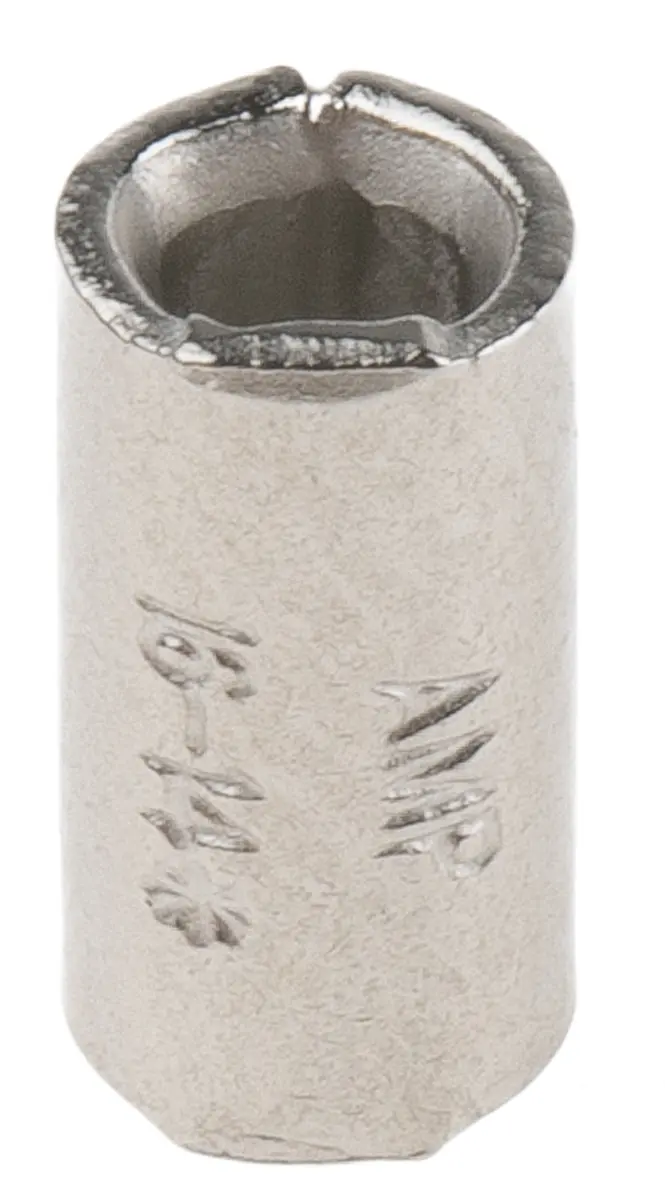 Produktfoto 1 von TE Connectivity STRATO-THERM Spleißverbinder, Parallel Unisoliert, Ø 3.28 mm Nickel, Ges.L 7.65 mm, 14 AWG max.