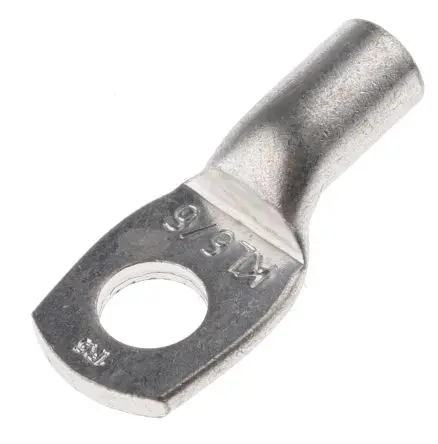 Klauke Ringkabelschuh, Unisoliert, Grau, 10 AWG max.AWG, aussen ø 12 mm, innen ø 6.5 mm, M6