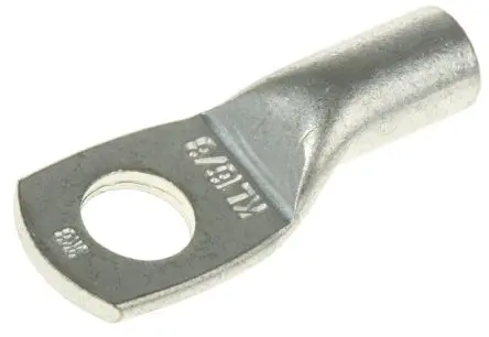 Produktfoto 1 von Klauke Ringkabelschuh, Unisoliert, Grau, 6 AWG max.AWG, aussen ø 15 mm, innen ø 8.5 mm, M8