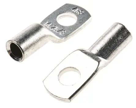 Produktfoto 1 von Klauke Ringkabelschuh, Unisoliert, Grau, 4 AWG max.AWG, aussen ø 16 mm, innen ø 8.5 mm, M8