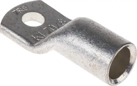 Produktfoto 1 von Klauke Ringkabelschuh, Unisoliert, Grau, 2 AWG max.AWG, aussen ø 23 mm, innen ø 8.5 mm, M8