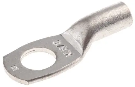 Produktfoto 1 von Klauke Ringkabelschuh, Unisoliert, Grau, 6 AWG max.AWG, aussen ø 17 mm, innen ø 10.5 mm, M10
